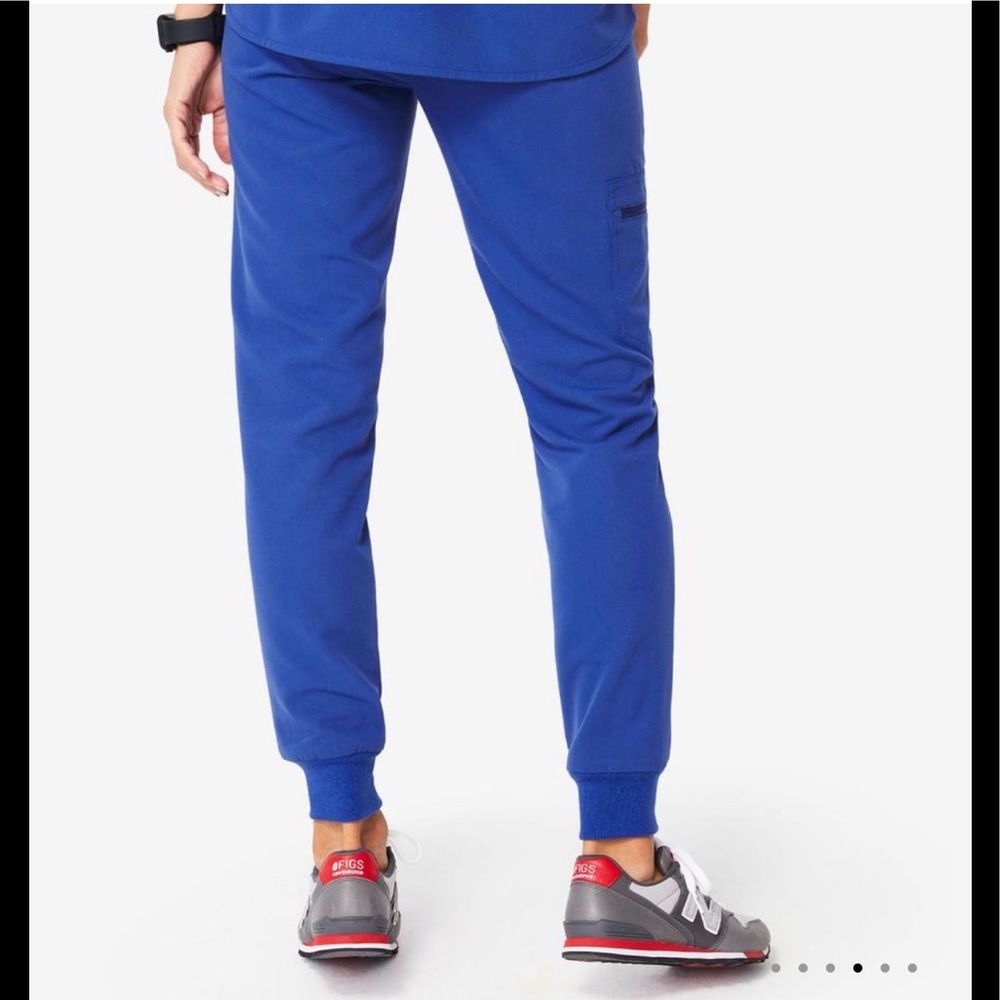 NWT FIGS Zamora Joggers Scrubs Pants Winning Blue - Picture 4 of 11
